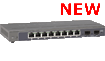 PROSAFE 10-PORT GIGABIT SMART SWITCH WITH 2 DEDICATED GIGABIT SFP PORTS