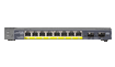 PROSAFE 8-PORT GIGABIT POE SMART SWITCH WITH 2 GIGABIT FIBER SFP