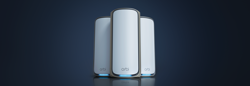 3 Orbi 970's with blue background