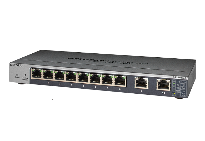 Plus Switches - GS110EMX | NETGEAR