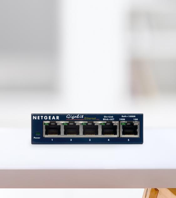 Switch 5 ports GS105GE - Bleu NETGEAR : le switch à Prix Carrefour