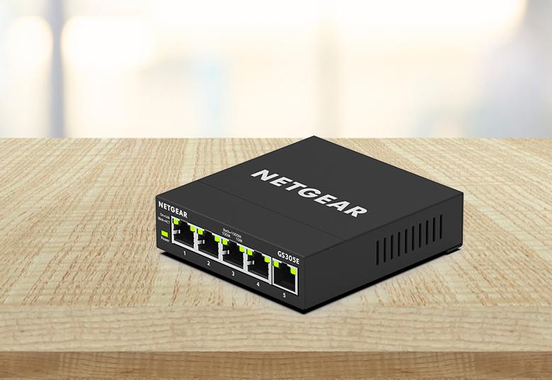 SOHO 5-Port Gigabit Ethernet Wired Switch - GS305E | NETGEAR