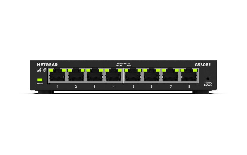 Guide d'installation du switch NETGEAR GS308E 8 ports Gigabit Ethernet Plus