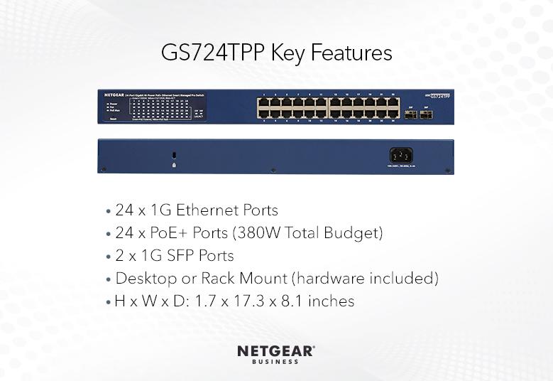 Smart Cloud Switches - GS724TPP | NETGEAR