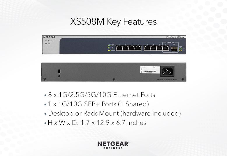 高品質即納 NETGEAR XS508M-100AJS XS508M 10Gx8ポート マルチギガ