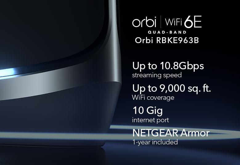 Netgear Orbi 960 WiFI 6E Mesh System White 3-Pack
