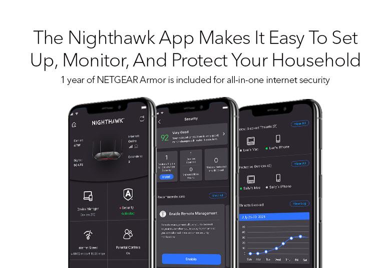 NETGEAR Nighthawk Pro Gaming Wi-Fi 6 Router - Black (XR1000-100NAS) for  sale online