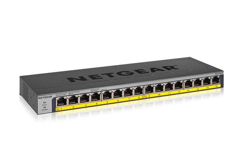 NETGEAR JGS516PE 16-Port Gigabit Ethernet Smart Managed Plus PoE Switc –  Kaira India