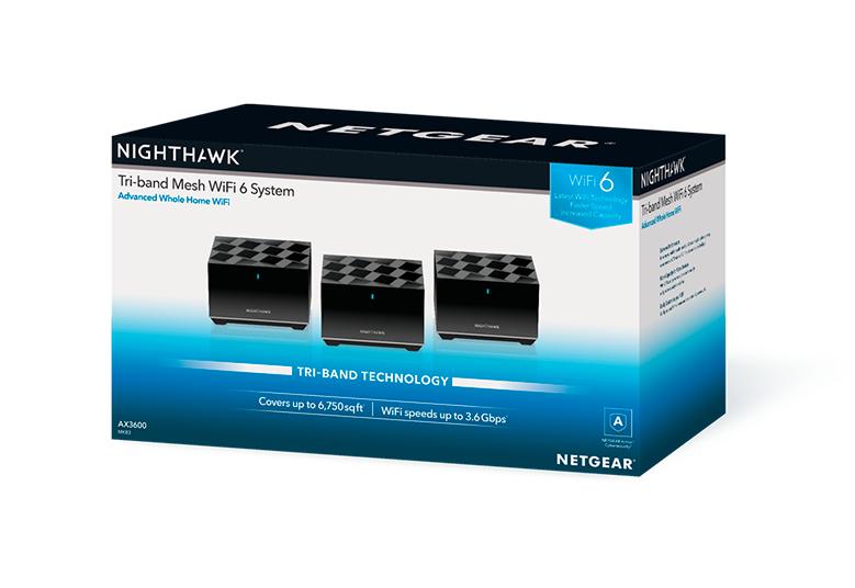 Nighthawk MK83 - Tri-Band WiFi 6 Mesh System - NETGEAR