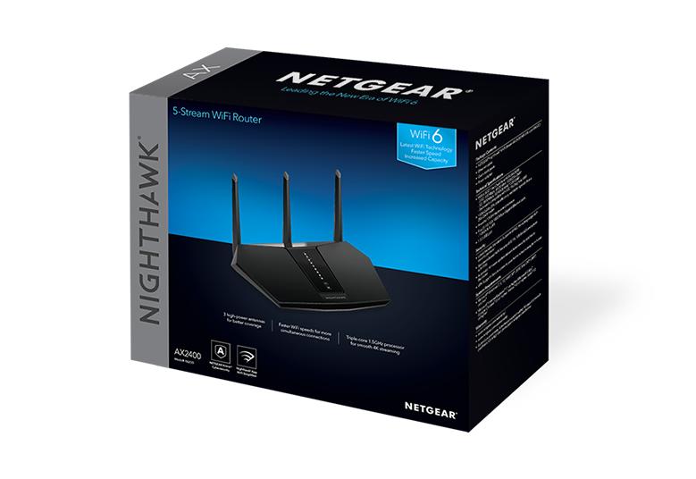 ▷ NETGEAR Nighthawk AX/5-Stream AX2400 WiFi 6 Router (RAX30