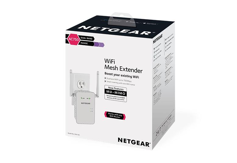 NETGEAR Répéteur WiFi 750Mbit/s AC750 EX3800-100FRS - Direct