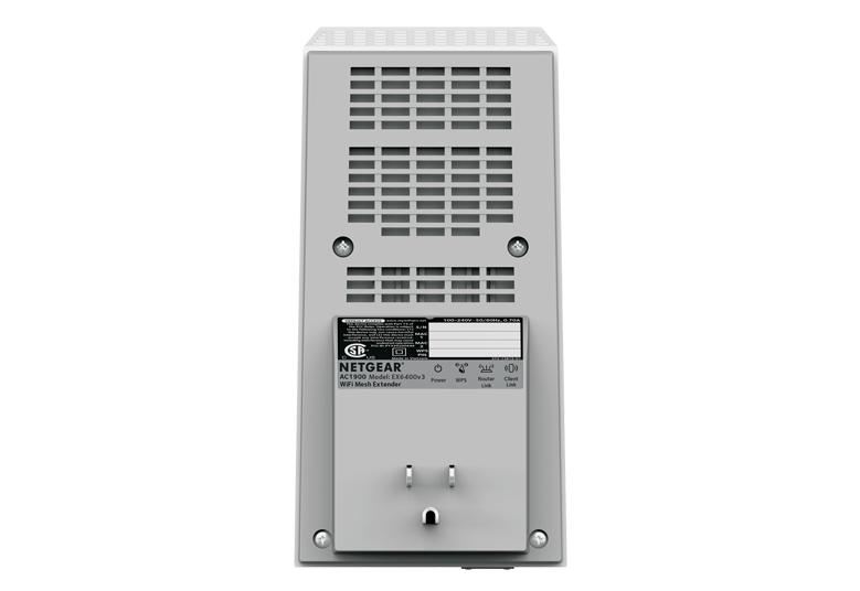 NETGEAR Nouveau Répéteur Puissant couvre jusqu’à 150m², (EX6470),  Amplificateur AC1900, Extender avec prise electrique intégrée et 1Port  Ethernet 
