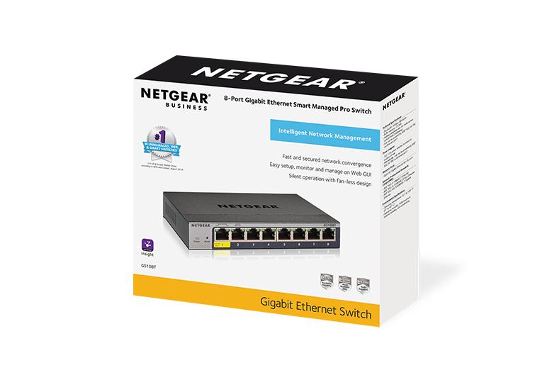 Smart Cloud Switches - GS108Tv3 | NETGEAR