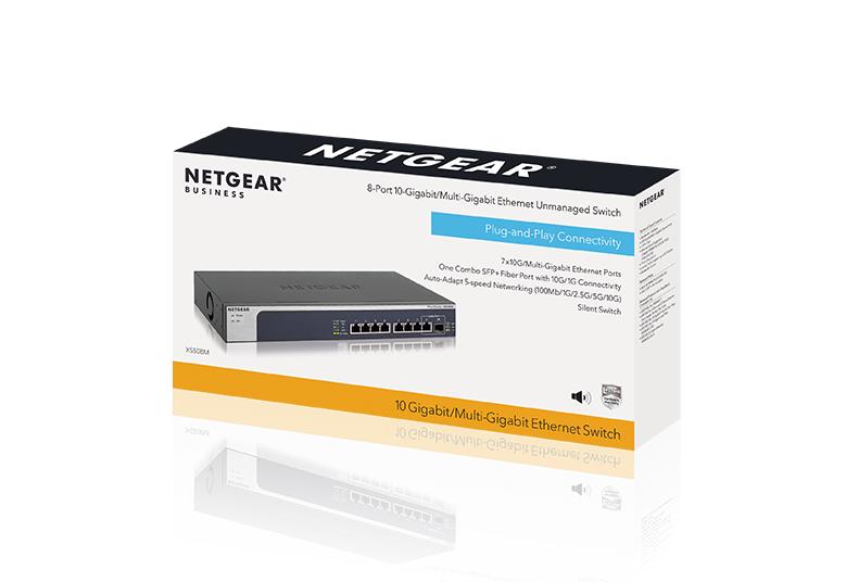 Netgear XS508M 8-Port 10-Gigabit Unmanaged Switch XS508M-100NAS