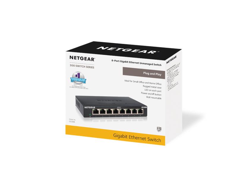 Netgear GS308T - Switch et Commutateur Netgear sur