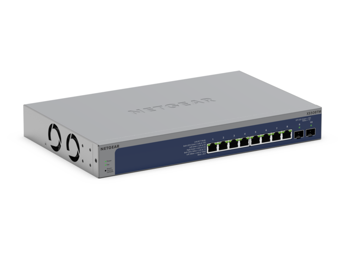 XS508TM 8-port 10G/Multi-Gig Smart Cloud Switch with 10G SFP+ 