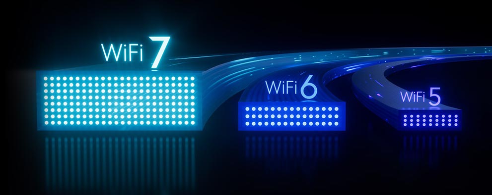 WiFi 7 vs. WiFi 6 vs. WiFi 5
