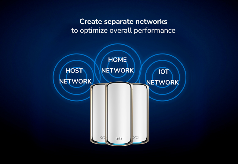 Orbi RBKE973S Create separate networks  to optimize overall performance