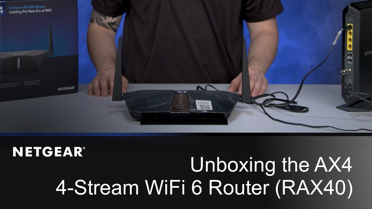 NETGEAR AX1800 WiFi Router (RAX10) 4-Stream Dual-Band WiFi 6