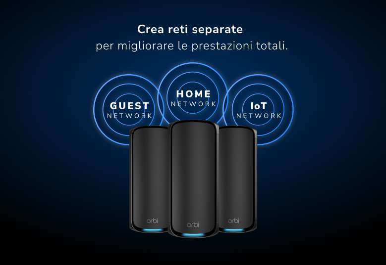 Orbi RBE973S Create separate networks  to optimize overall performance