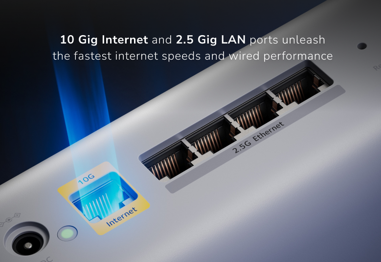 RBE873 10 Gig internet and 2.5 LAN port, unleash fastest speeds