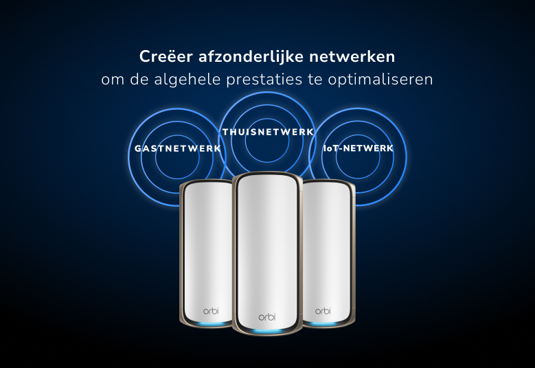 Orbi RBKE973S Create separate networks  to optimize overall performance