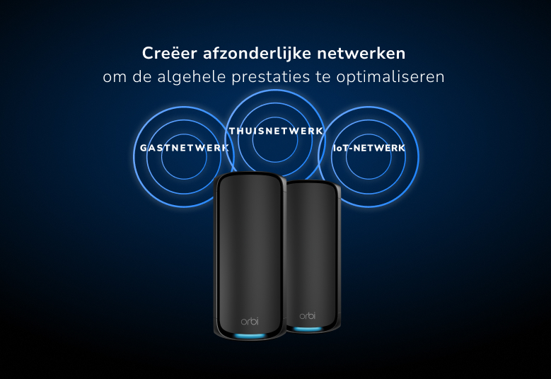 Orbi RBE972SB Create separate networks  to optimize overall performance