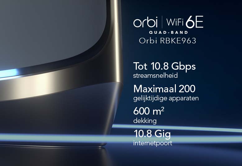 RBKE963, Quad-Band WiFi 6E, upto 10.8Gbps speed, 9000 sq.ft. WiFi coverage, 10 Gig internet port