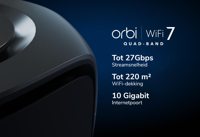 Orbi RBE970B Features 3300 sq ft WiFi Coverage, 27 Gbps Streaming Speed