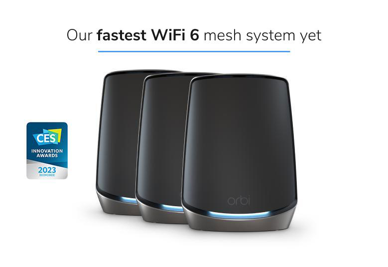 RBK863SB - Tri-Band Mesh | Black Edition | WiFi 6 System | NETGEAR