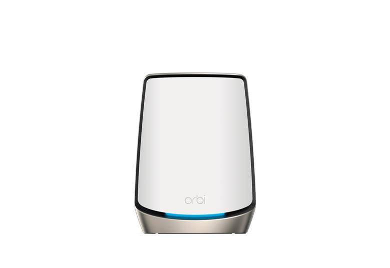 NETGEAR Orbi Tri-Band WiFi 6 Mesh System (RBS860) add-on Satellite, AX6000 Creative white